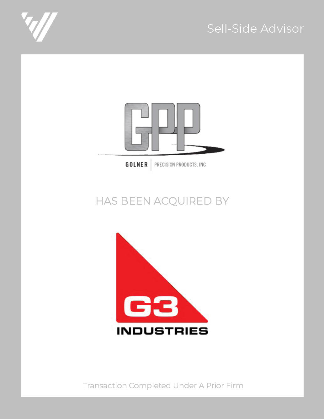 Golner Precision Products has been acquired by G3 Industries