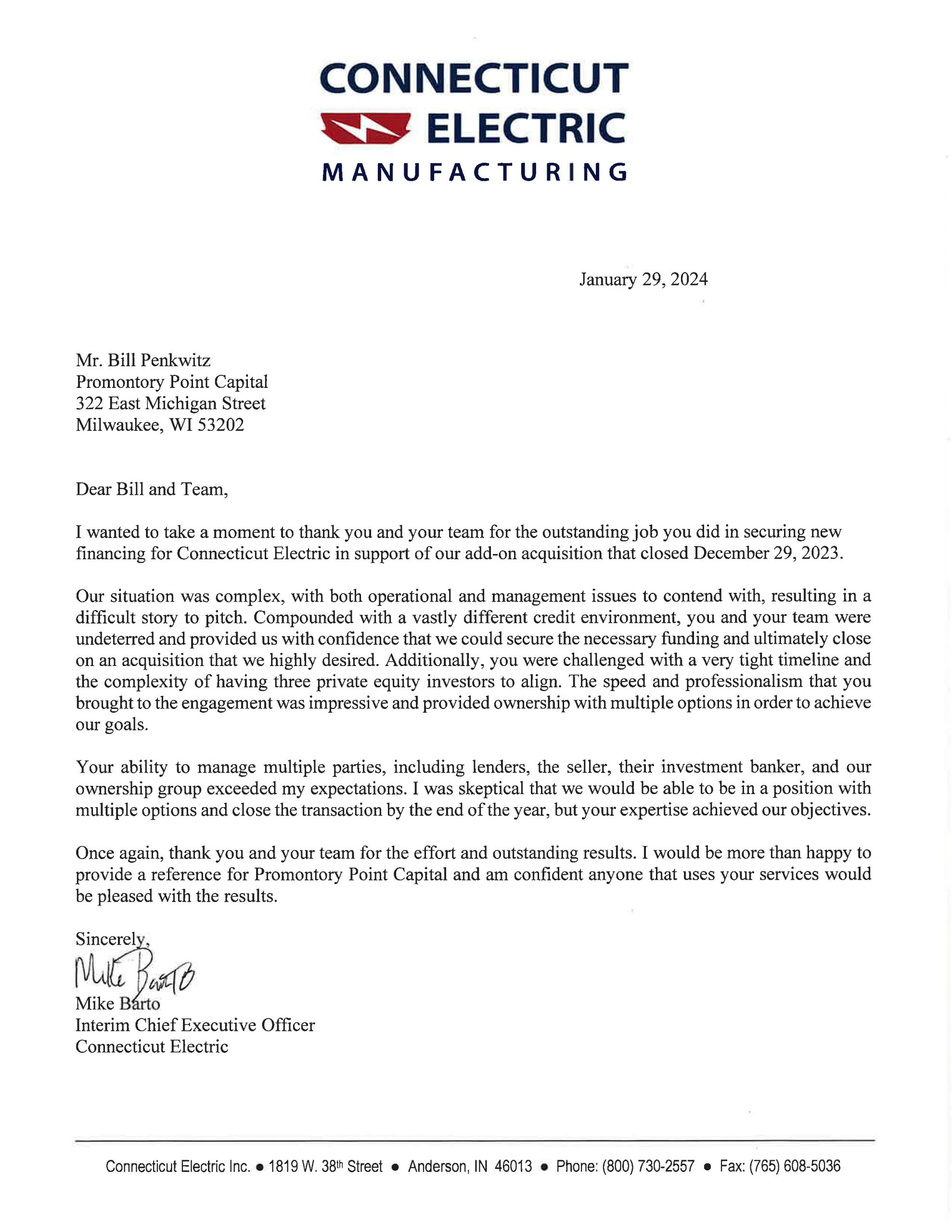 View Recommendation Letter