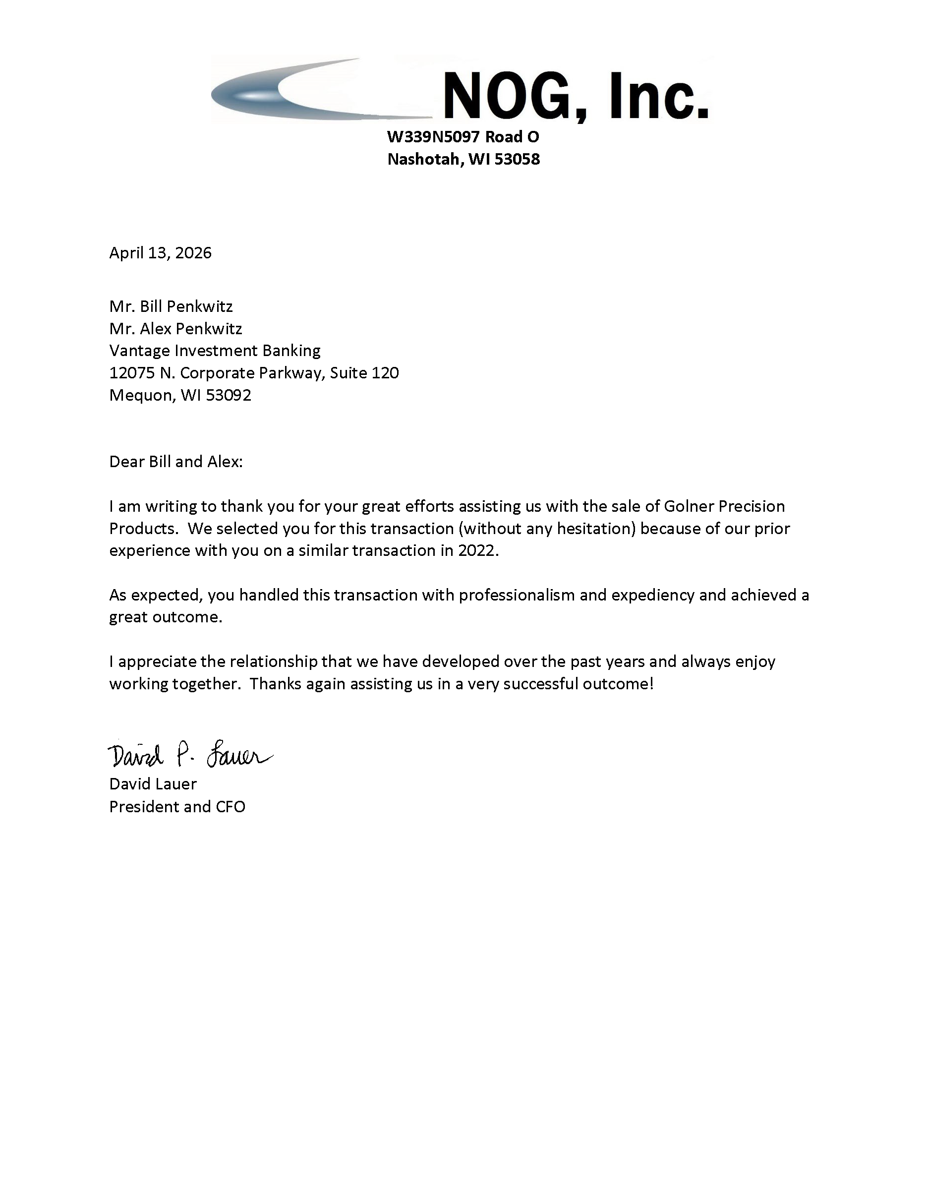 View Recommendation Letter