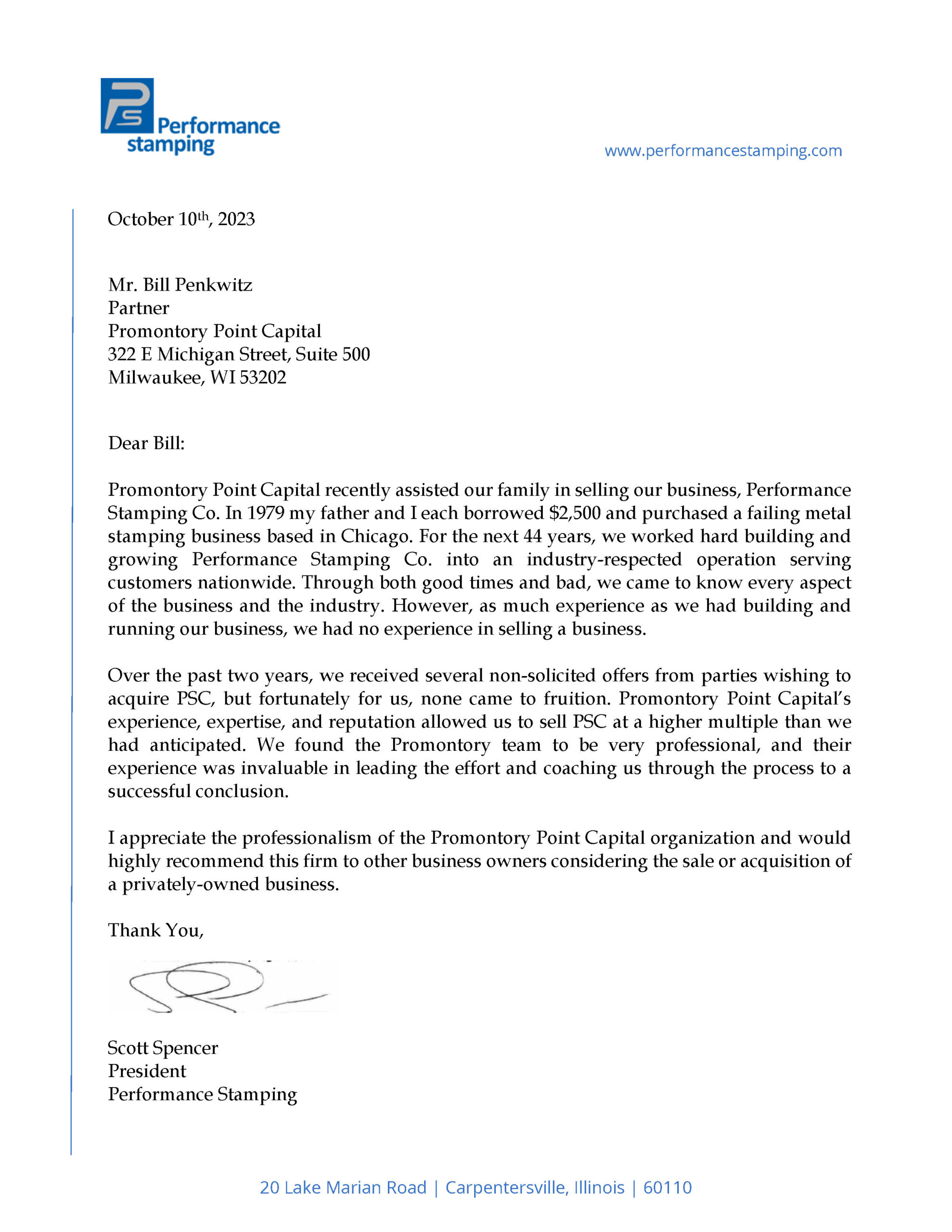 View Recommendation Letter