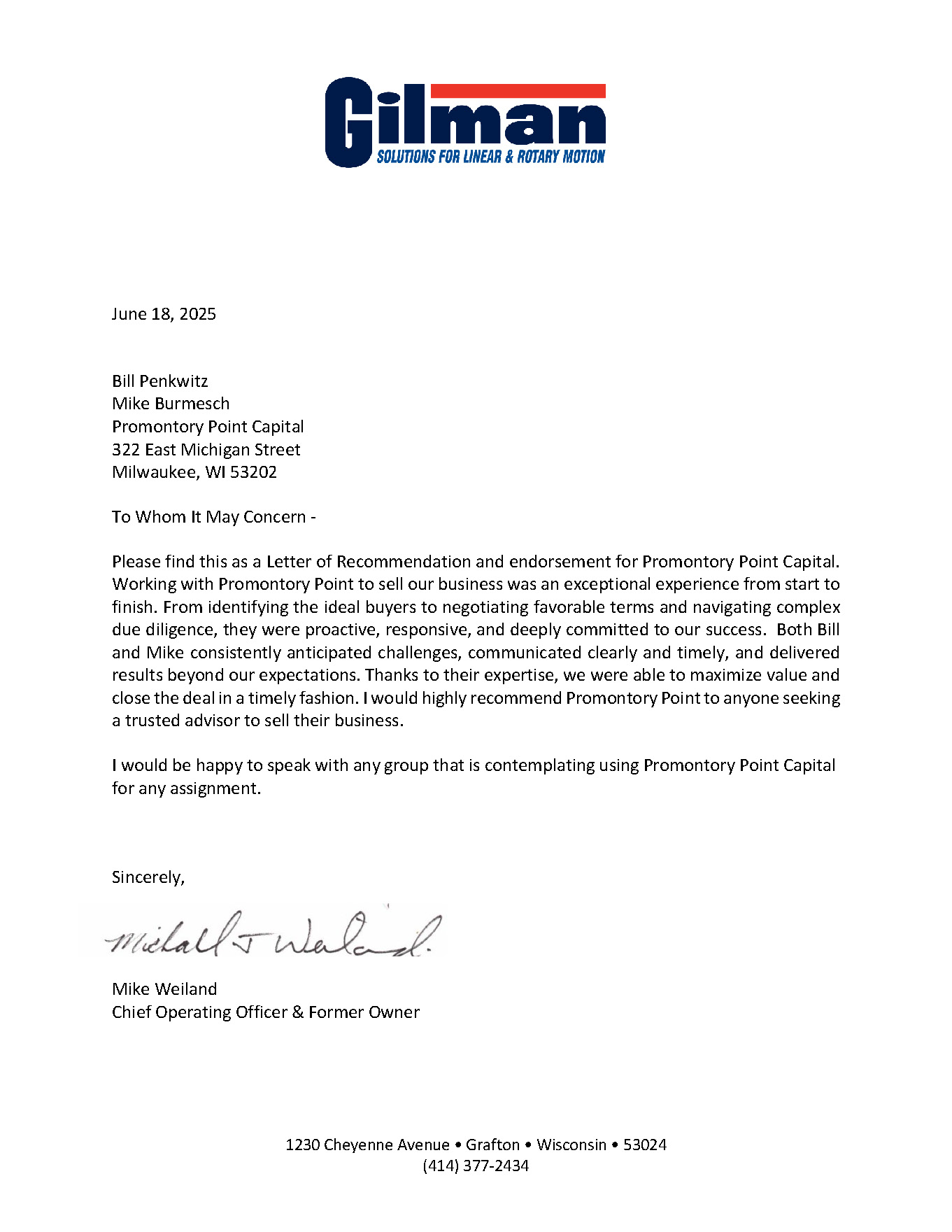 View Recommendation Letter